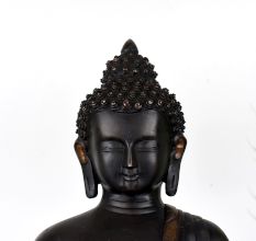 Antique Finish Lord Buddha Copper Statue in Tibetan Art