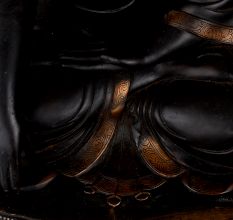 Antique Finish Lord Buddha Copper Statue in Tibetan Art