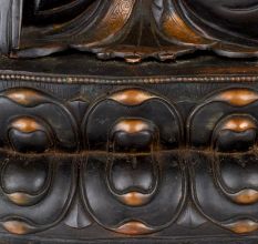 Antique Finish Lord Buddha Copper Statue in Tibetan Art