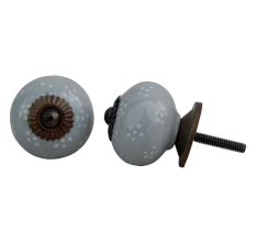 Grey Tiny Flower Knob (1)