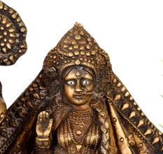 Handmade Vintage Brass Lord Krishna and Radha Decorative Statue