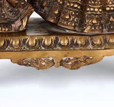 Handmade Vintage Brass Lord Krishna and Radha Decorative Statue