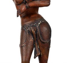 Beautiful Dancing Goddess Parvati Copper Statue for Home Decor