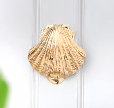 Golden Sea Shell Brass Door Knocker