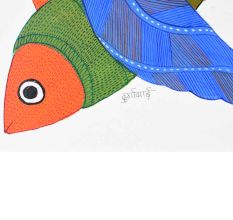 Beautiful Artwork of Gond Art by Padma Shri Awardee Durgabai Vyam