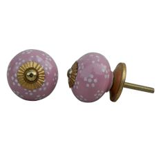 Pink Tiny Flower Knob (1)