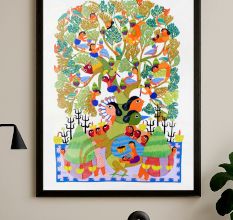 Adorning Artwork of Tribal Gond Art by Padma Shri Durgabai Vyam