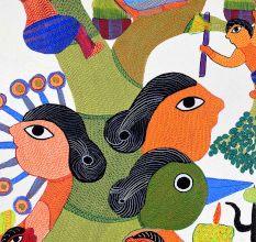 Adorning Artwork of Tribal Gond Art by Padma Shri Durgabai Vyam