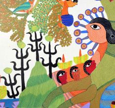 Adorning Artwork of Tribal Gond Art by Padma Shri Durgabai Vyam