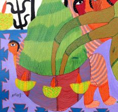 Adorning Artwork of Tribal Gond Art by Padma Shri Durgabai Vyam