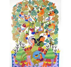 Adorning Artwork of Tribal Gond Art by Padma Shri Durgabai Vyam