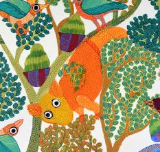 Adorning Artwork of Tribal Gond Art by Padma Shri Durgabai Vyam