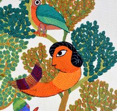 Adorning Artwork of Tribal Gond Art by Padma Shri Durgabai Vyam