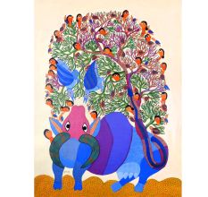 Traditional Art Form of Gond Painting by Padma Shri Durgabai Vyam