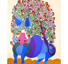 Traditional Art Form of Gond Painting by Padma Shri Durgabai Vyam