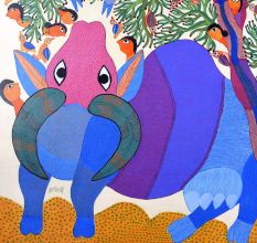 Traditional Art Form of Gond Painting by Padma Shri Durgabai Vyam