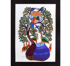 Vibrant Artwork of Gond Art by Padma Shree Durgabai Vyam