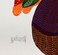 Vibrant Artwork of Gond Art by Padma Shree Durgabai Vyam