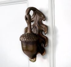 Antique Iron Acorn Door Knocker in Vintage Finish