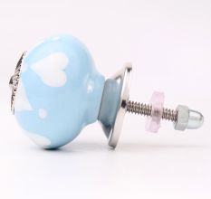 Turquoise Heart Knob (1)