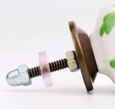 Green Decorative Leaf Drawer Knob