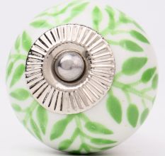 Green Decorative Leaf Drawer Knob