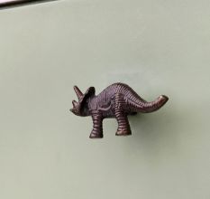Antique Modern Iron Rhinoceros Cabinet Knob