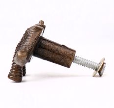 Antique Modern Iron Rhinoceros Cabinet Knob