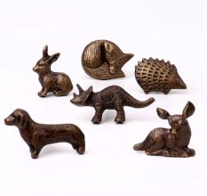 Antique Iron Animals Drawer Knobs-6 Pieces