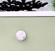 Golden Animals Pattern Ceramic Dresser Knobs-6 Pieces