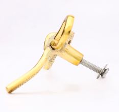 Gold Metal Bow Dresser Knob