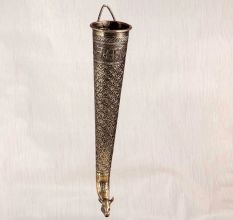 Handmade Traditional Brass Nandi Head Pipe for Temple