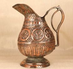 Beautifully Engraved Copper Jug in Islamic Art for Vintage Collection