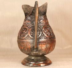 Beautifully Engraved Copper Jug in Islamic Art for Vintage Collection