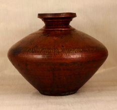 Hammered Texture Finest Copper Pot for Home Decoration