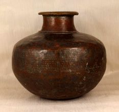 Vintage Handcrafted Finest Copper Pot for Flower Decoration