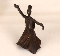 Dark Finish Finest Brass Lady Dancing Statue for Decoration