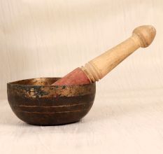 Vintage Finish Handmade Bell Metal Singing Bowl for Meditation