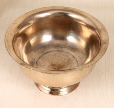Brown Handmade Brass Holy God Bathtub Pot for Prayer Room