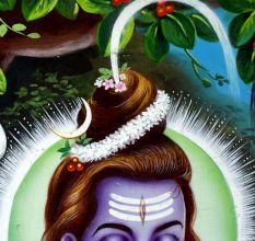 Lord Shiva Calendar Art Paper Painting for Prayer Room