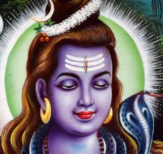 Lord Shiva Calendar Art Paper Painting for Prayer Room