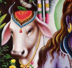Lord Shiva Calendar Art Paper Painting for Prayer Room