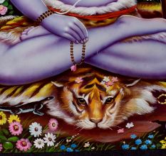 Lord Shiva Calendar Art Paper Painting for Prayer Room