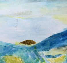 Canvas Painting of Scenery by Artist Rosemarie Gorke for Decoration