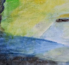 Beautiful Scenery Canvas Painting by Artist Rosemarie Gorke