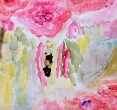 Adorable Canvas Painting of Flower Bouquet by Rosemarie Gorke