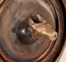 Traditional Nandi Hanging Pot Made of Brass for Temple
