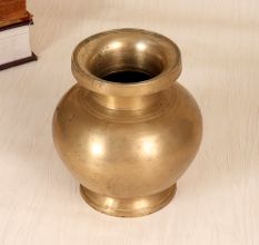 Traditional Handmade Brass Holy Pot Lota for Hindu Rituals