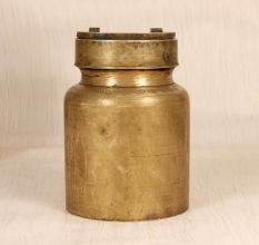 Finest Brass Holy Ganga Jali Water Pot with Lid for Rituals