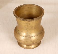 Handmade Traditional Finest Brass Holy Panchpatra Water Pot for Rituals